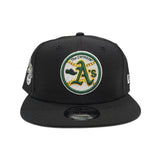 Black Oakland Athletics Gray Bottom Elephant Side Patch New Era 9Fifty Snapback