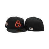 Black Baltimore Orioles Gray Bottom 1993 All Star Game Side Patch New Era 59Fifty Fitted