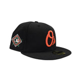 Black Baltimore Orioles Gray Bottom 1993 All Star Game Side Patch New Era 59Fifty Fitted