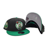 Black Boston Celtics Kelly Green Visor Gray Bottom 17X Champs Side Patch New Era 9Fifty Snapback