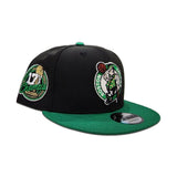 Black Boston Celtics Kelly Green Visor Gray Bottom 17X Champs Side Patch New Era 9Fifty Snapback