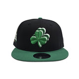 Black Boston Celtics Kelly Green Visor Gray Bottom The Most Champions In NBA History Side Patch New Era 9Fifty Snapback