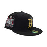 Jet Black Boston Red Sox Green Bottom 1999 All Star Game Side Patch New Era 59Fifty Fitted