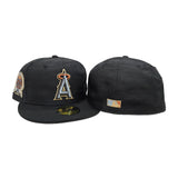 Black Camo Los Angeles Angels Gray Bottom 50th Anniversary Side Patch New Era 59Fifty Fitted