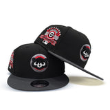 Black Chicago Cubs Dark Gray Visor Gray Bottom 1990 All Star Game Side Patch New Era 9Fifty Snapback