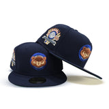 Navy Blue Chicago Cubs Green Bottom 1990 All Star Game Side Patch New Era 59Fifty Fitted