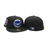 Black Blue Chicago Cubs Gray Bottom 1990 All Star Game Side Patch New Era 59Fifty Fitted