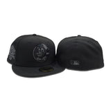 Black on Black Chicago Cubs Clark The Bear Logo Gray Bottom 1990 All Star Game Side Patch New Era 59Fifty Fitted
