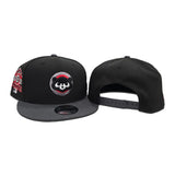 Black Chicago Cubs Dark Gray Visor Gray Bottom 1990 All Star Game Side Patch New Era 9Fifty Snapback