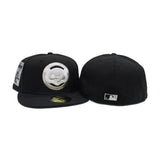 Black Chicago Cubs Gray Bottom Be Alert Foul Balls Side Patch New Era 59Fifty Fitted