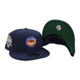 Navy Blue Chicago Cubs Green Bottom 1990 All Star Game Side Patch New Era 59Fifty Fitted