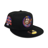 Black Chicago Cubs Clark The Bear Logo Gray Bottom 1990 All Star Game Side Patch New Era 59Fifty Fitted