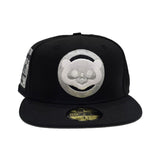 Black Chicago Cubs Gray Bottom Be Alert Foul Balls Side Patch New Era 59Fifty Fitted