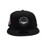 Metallic Black Chicago Cubs Gray Bottom 1990 All Star Game Side Patch New Era 9Fifty Snapback