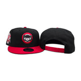 Black Chicago Cubs Red Visor Gray Bottom 1990 All Star Game Side Patch New Era 9Fifty Snapback