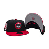 Black Chicago Cubs Red Visor Gray Bottom 1990 All Star Game Side Patch New Era 9Fifty Snapback