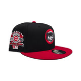 Black Chicago Cubs Red Visor Gray Bottom 1990 All Star Game Side Patch New Era 9Fifty Snapback