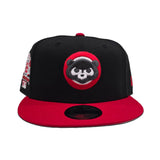 Black Chicago Cubs Red Visor Gray Bottom 1990 All Star Game Side Patch New Era 9Fifty Snapback