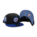 Black Chicago Cubs Royal Blue Visor Icy Blue Bottom 1990 All Star Game Side Patch New Era 59Fifty Fitted