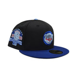 Black Chicago Cubs Royal Blue Visor Icy Blue Bottom 1990 All Star Game Side Patch New Era 59Fifty Fitted