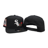 Black Chicago White Sox Rose Gray Bottom 95 Years Side Patch New Era 9Fifty A-Frame Snapback