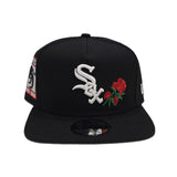 Black Chicago White Sox Rose Gray Bottom 95 Years Side Patch New Era 9Fifty A-Frame Snapback