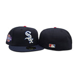 Navy Blue Chicago White Sox Night Shift Navy Blue Visor Gray Bottom 2005 World Series Side Patch New Era 59Fifty Fitted