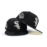 Black Chicago White Sox Gray Bottom Monotone 2003 All Star Game Side Patch New Era 59Fifty Fitted