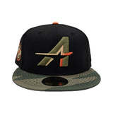 Black City Connect Houston Astros Woodland Camo Visor Gray Bottom Houston Space City Side Patch New Era 59Fifty Fitted