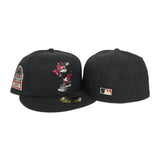 Black Colorado Rockies Mascot Logo Gray Bottom 1995 Coors Field Side Patch New Era 59Fifty Fitted