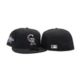 Black Colorado Rockies Gray Bottom 2021 All Star Game Side Patch New Era 59Fifty Fitted