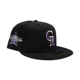 Black Colorado Rockies Gray Bottom 2021 All Star Game Side Patch New Era 59Fifty Fitted