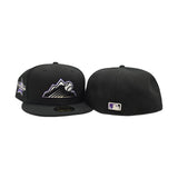 Black Colorado Rockies Mountain Logo Gray Bottom 2021 All Star Game Side Patch New Era 59Fifty Fitted