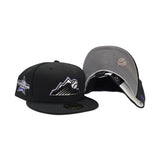 Black Colorado Rockies Mountain Logo Gray Bottom 2021 All Star Game Side Patch New Era 59Fifty Fitted