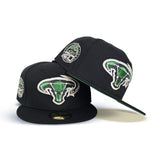 Black Dallas Stars Green Bottom 20th Anniversary Side Patch New Era 59Fifty Fitted