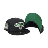 Black Dallas Stars Green Bottom 20th Anniversary Side Patch New Era 59Fifty Fitted