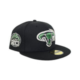 Black Dallas Stars Green Bottom 20th Anniversary Side Patch New Era 59Fifty Fitted