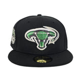 Black Dallas Stars Green Bottom 20th Anniversary Side Patch New Era 59Fifty Fitted