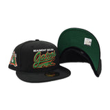 Black Beaumont Golden Gators Green Bottom Team Logo Side Patch MILB New Era 59Fifty Fitted