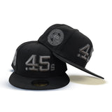 Black on Black Houston Colt .45's Gray Bottom Celebrating 40 Years Side Patch New Era 59Fifty Fitted