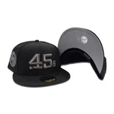 Black on Black Houston Colt .45's Gray Bottom Celebrating 40 Years Side Patch New Era 59Fifty Fitted