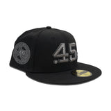 Black on Black Houston Colt .45's Gray Bottom Celebrating 40 Years Side Patch New Era 59Fifty Fitted