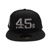 Black on Black Houston Colt .45's Gray Bottom Celebrating 40 Years Side Patch New Era 59Fifty Fitted