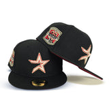Black Houston Astros Red Bottom 20th Anniversary Side patch New Era 59Fifty Fitted