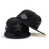 Black on Black Houston Astros Gray Bottom 2005 World Series Side Patch New Era 59Fifty Fitted