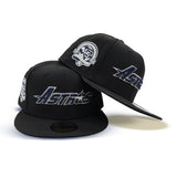 Black Houston Astros Gray Bottom 45th Anniversary Side Patch New Era 59Fifty Fitted