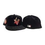 Black Velvet Houston Astros Mascot Logo Gray Bottom 2022 World Series Side Patch New Era 59Fifty Fitted