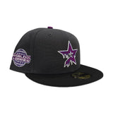 Dark Gray Houston Astros Drip Logo Black Visor Gray Bottom 2005 World Series Side Patch New Era 59Fifty Fitted