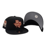 Black Houston Astros Gray Bottom 50th Anniversary Side Patch New Era 9Fifty Snapback