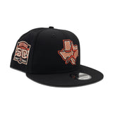 Black Houston Astros Gray Bottom 50th Anniversary Side Patch New Era 9Fifty Snapback